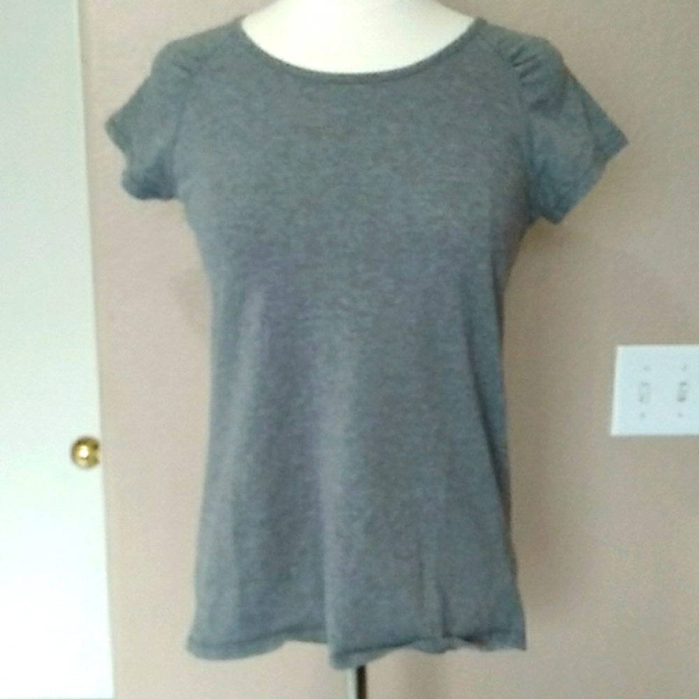 AVIA  Girls, Med,Gray Short Sleeve Top